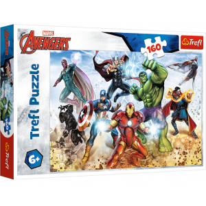 Puzzle 160 elementów Gotowi by ratować świat Avengers 15368 Trefl