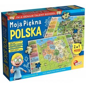 Mały Geniusz Geopuzzle Moja piękna Polska 108 elementów 304-P42043 Lisciani