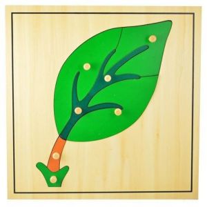 Puzzle drewniane liść