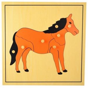 Puzzle drewniane koń