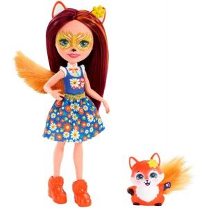 Lalka Felicity Fox FXM71 z liskiem Enchantimals Mattel