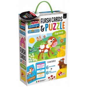 Zabawa i edukacja Puzzle i Flash Cards Farma 72699 Lisciani