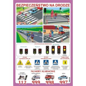 Bezpieczeństwo na drodze - plansza dydaktyczna