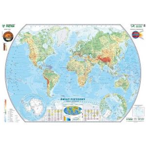 Mapa fizyczna świata 1:20 000 000