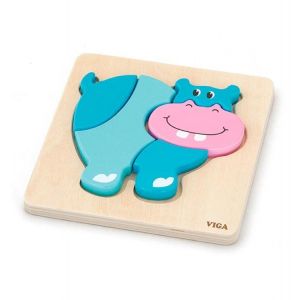 Pierwsze puzzle maluszka Hipopotam 59932 Viga
