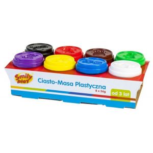 Ciasto-masa plastyczna 8 kolorów SP83349 Smily Play