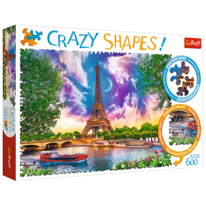 Puzzle Crazy Shapes 600 elementów Niebo nad Paryżem 11115 Trefl