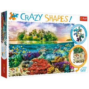 Puzzle Crazy Shapes 600 elementów Tropikalna Wyspa 11113 Trefl