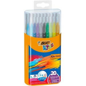 Flamastry 20 kolorów w pudełku plastikowym KidCouleur BIC