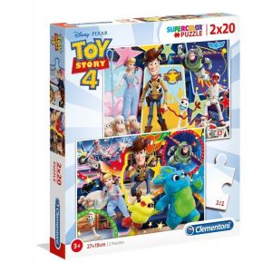 Puzzle Supercolor 2x20 elementów Toy Story 4 24761 Clementoni