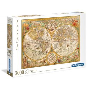 Puzzle 2000 elementów Starożytna mapa 32557 Clementoni