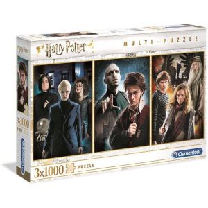 Puzzle 3x1000 elementów Harry Potter 61884 Clementoni