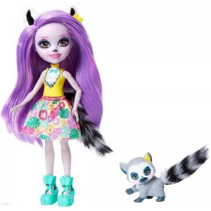 Lalka Larissa Lemur z lemurem Ringlet GFN44 Enchantimals Mattel