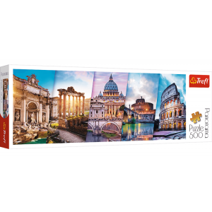 Puzzle 500 elementów Panorama Podróż do Włoch 29505 Trefl