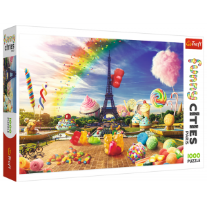 Puzzle 1000 elementów Funny Słodki Paryż 10597 Trefl