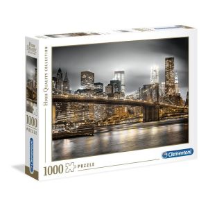 Puzzle 1000 elementów HQ Nowy Jork nocą 39366 Clementoni