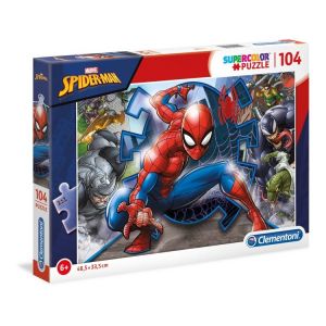 Puzzle Supercolor 104 elementy Spider-Man 27116 Clementoni