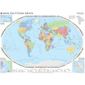Mapa polityczna świata 200x150cm