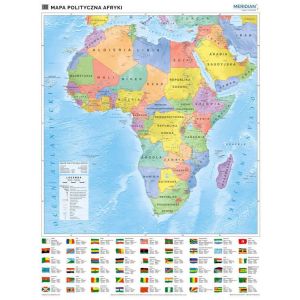 Afryka - mapa polityczna 200x150cm