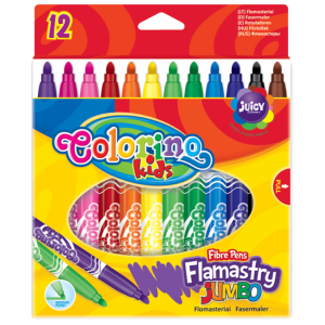 Flamastry JUMBO 12 kolorów Colorino