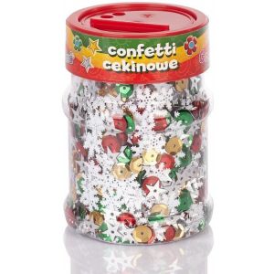 Confetti cekinowe kółka mix świąteczny 100g Astra Creativo