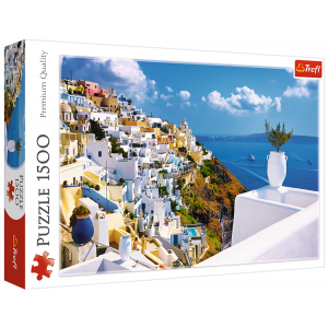 Puzzle 1500 elementów Santorini Grecja 26119 Trefl