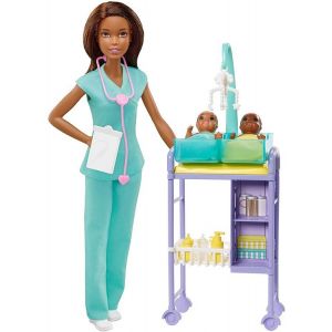 Lalka Kariera Pediatra brunetka GKH24 Mattel
