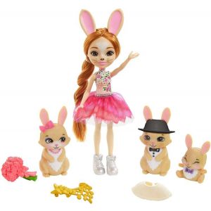Rodzina Royal Brystal Bunny i króliczki GYJ08 Enchantimals Mattel