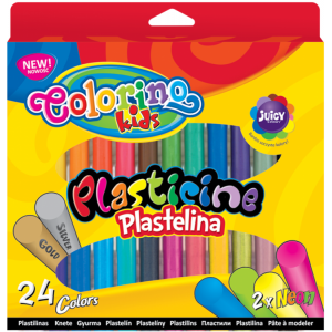 Plastelina okrągła 24 kolory Colorino