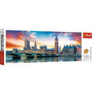Puzzle 500 elementów Panorama Big Ben i Pałac Westminsterski 29507 Trefl