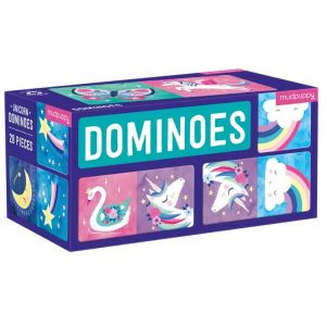 Gra Domino Magiczne jednorożce 28 elementów MP63083 Mudpuppy
