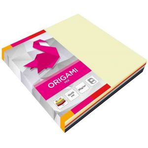 Papier do origami 10x10cm 10 kolorów 100 arkuszy Interdruk