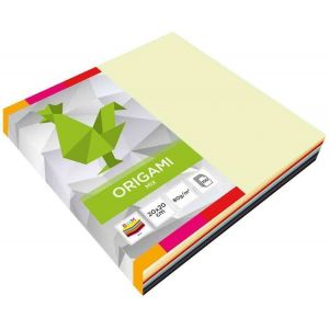 Papier do origami 20x20cm 10 kolorów 100 arkuszy Interdruk
