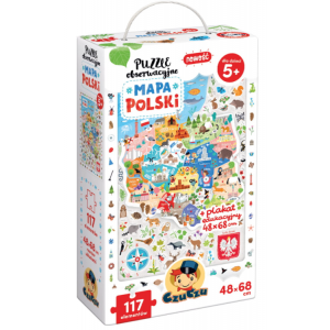 Puzzle obserwacyjne Mapa Polski 117 elementów CzuCzu