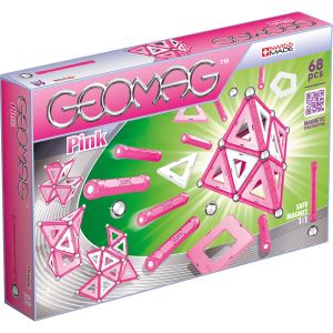 Klocki magnetyczne Pink Panels 68 elementów G342 Geomag