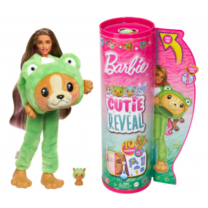 Lalka Barbie Cutie Reveal Piesek-Żaba HRK24 Mattel