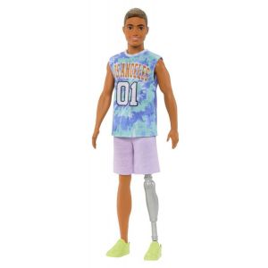 Lalka Ken Fashionistas nr 212 z protezą nogi HJT11 Mattel